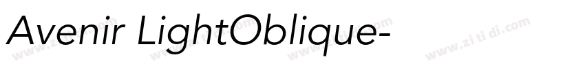 Avenir LightOblique字体转换 Avenir LightOblique字体转换